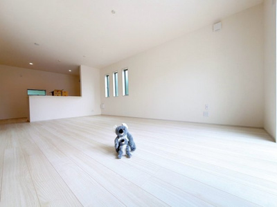 【居間・リビング】 | 北群馬郡榛東村新井　新築住宅　 | 窓を開けるとスッーと爽やかな風を感じるリビング。家族の笑顔が集まる幸せな空間。