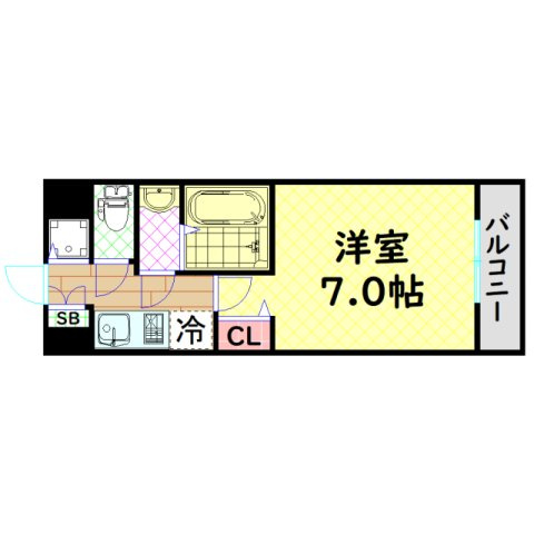 【間取り】 | エスライズ難波EAST