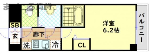 【間取り】 | エステムコートディアシティWEST