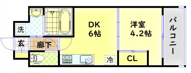 【間取り】 | S-RESIDENCE阿波座WEST