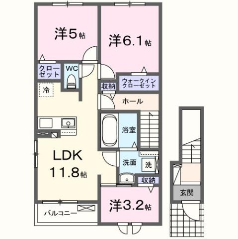 【間取り】 | Ｃａｓａ　Ｆｉｋａ　Ｂ