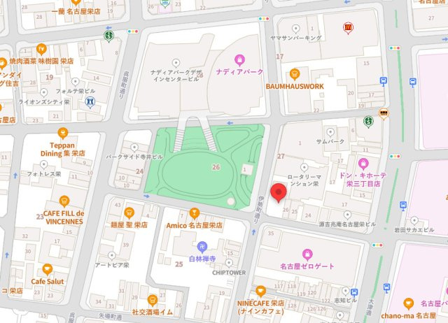 A*G SAKAE ⅱの地図