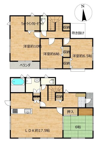 中古戸建　郡山市富久山町福原字陣場　行徳小・明健中の間取り|一部間取り変更を行い4SLDKへ！※図面と現況が異なる場合は、現況優先とさせていただきます。