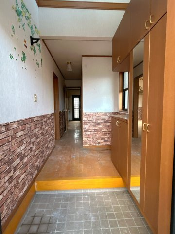 中古戸建　郡山市富久山町福原字陣場　行徳小・明健中の玄関|【リフォーム中】