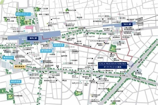 ガーラ・プレシャス練馬の地図
