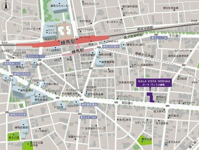 ガーラ・ヴィスタ練馬の地図