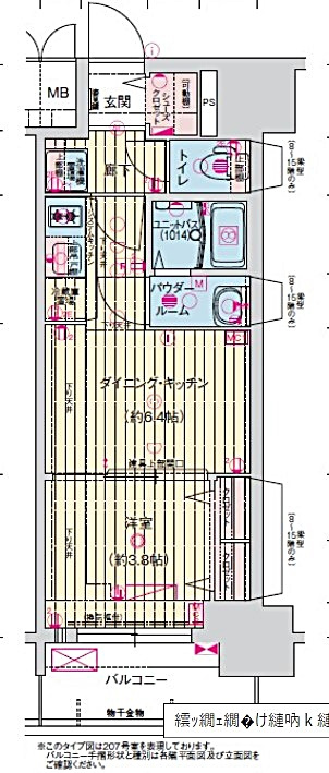プレサンス今池駅前フェルディノの間取り