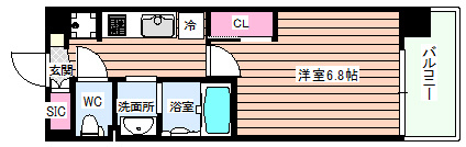 【間取り】 | Luxe新大阪Ⅵ