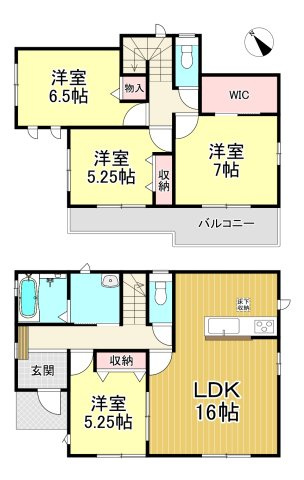 知多市新知字南新生　全6棟　E号棟