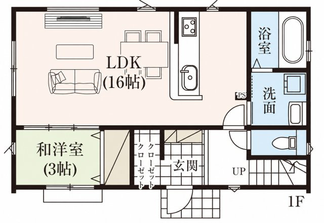 富士見市上沢11期の間取り|1F