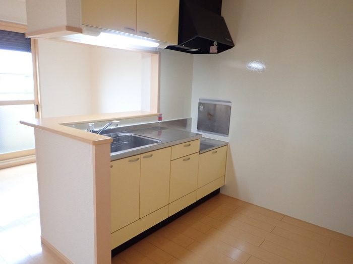 川崎市多摩区西生田３丁目のアパートのキッチン