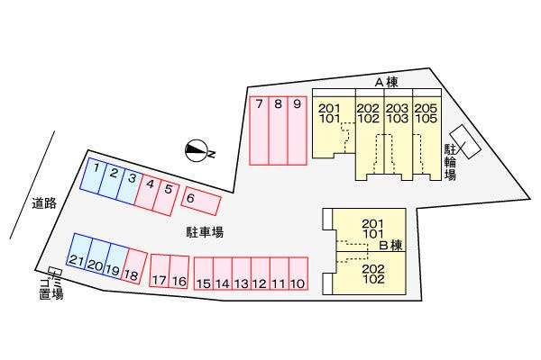 サンリットヴィラⅤ　Ｂの駐車場
