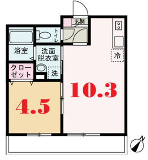 【間取り】 | ブリリアンス根岸