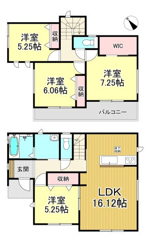 知多市新知字南新生　全6棟　F号棟