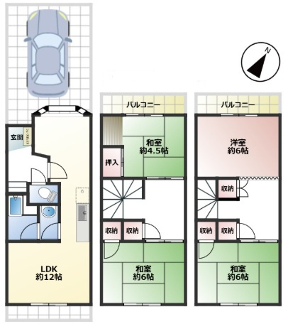 Terrace上野通2の間取り