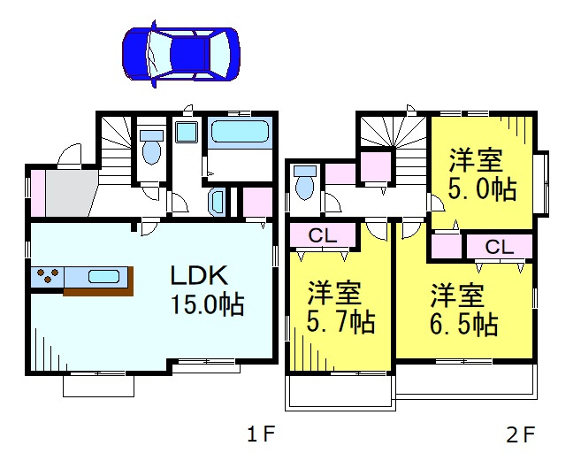 三鷹市井口４丁目貸家（０１２２６５）の間取り|お電話でお問合わせ頂けますと、よりスムーズにご対応出来ます♪