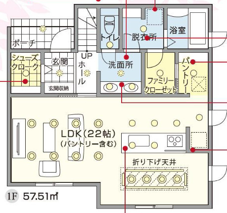 【仲介手数料無料】所沢市　北秋津１期　全１棟　所沢市の不動産なら西武ハウジングの間取り