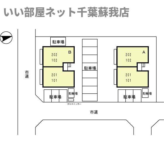 ブランテール　ＡＢの区画図