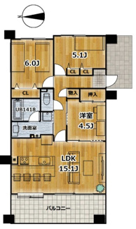 【間取り】 | クリオ磯子弐番館 | JR京浜東北根岸線　「磯子」駅徒歩７分・2026年7月中旬フルリノベーション済　