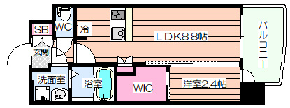 【間取り】 | セレニテ阿波座ミラク