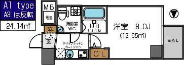 【間取り】 | ザ・パーククロス阿波座