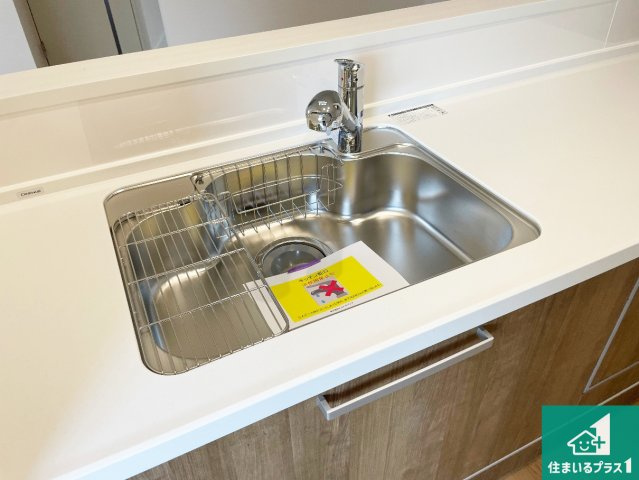 5日(土)6日(日)現地ご見学可能！　川西市笹部　限定1邸の設備|洗い物も楽にできる、広々シンク！