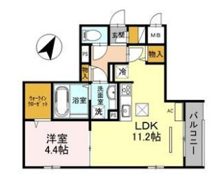 ディアコート住吉本町の間取り