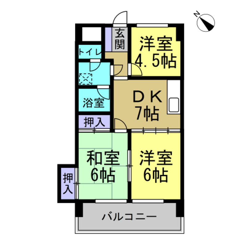半田第２ロイヤルマンションの間取り