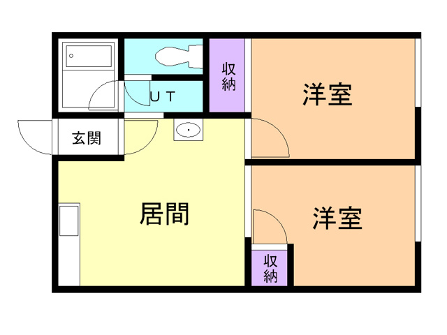 シティーハイムふじの間取り