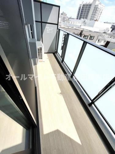 調布市布田２丁目の賃貸マンションのバルコニー