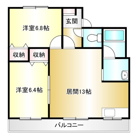 コーポアザレアの間取り
