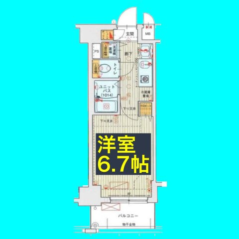 ライジングコート名古屋駅前東の間取り