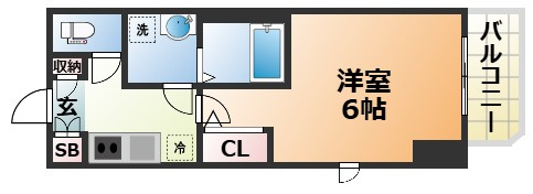 エステムコート神戸元町ヒルズの間取り
