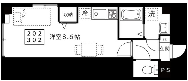 【間取り】 | ラ・フォート南千住