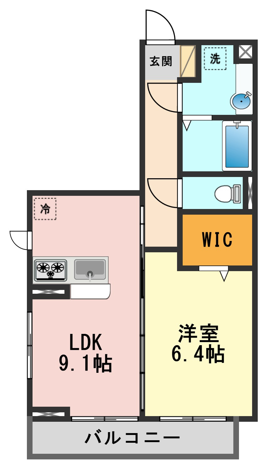 コーポ盛の間取り