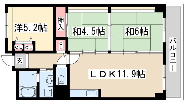 【間取り】 | パルハセトン十三