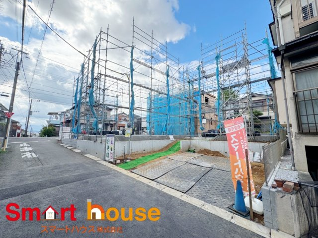 座間市立野台２丁目　新築全3棟の前面道路含む現地写真