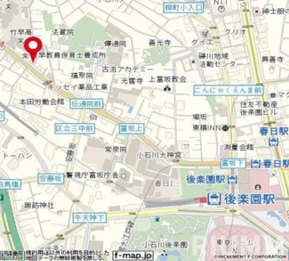 【地図】 | スカイコート後楽園ＥＡＳＴ