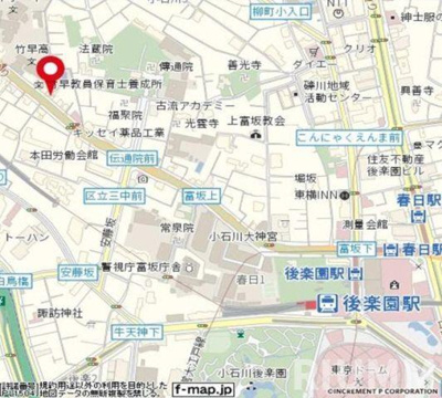 【地図】 | スカイコート後楽園ＥＡＳＴ