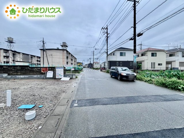 鴻巣市小松5期　新築戸建　グラファーレ01の前面道路含む現地写真|9/7撮影

