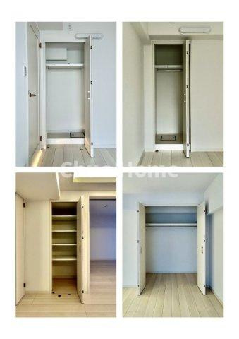 東陽町ガーデニアB棟の収納|居室にはクローゼットを完備し、自由度の高い家具の配置が叶うシンプルな空間です。お子様の成長と必要になる子供部屋を与えるにはぴったりの間取りですね。