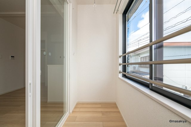 サジテール　青木島のバルコニー