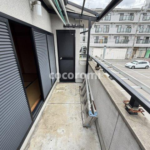 出口3丁目戸建てのバルコニー