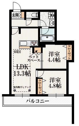 Ｌｕｐｉｎｕｓの間取り