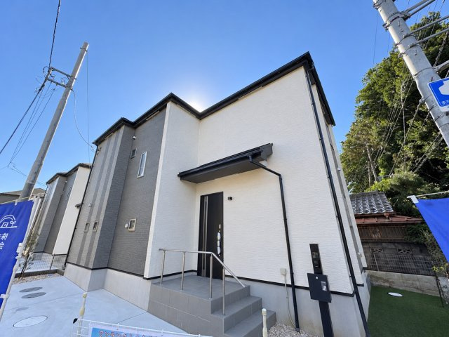 市川市国分３丁目新築戸建の外観|A号棟外観・完成済み内覧可能です！