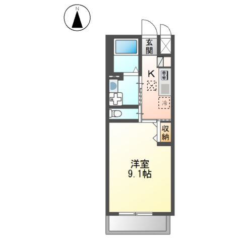 シャルムＭＩＹＡＫＥの間取り