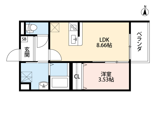 【間取り】 | エフクラウド小路　仲介手数料無料