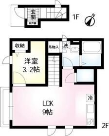 Stella　Terraceステラテラスの間取り|南西向きバルコニー角部屋の1LDK