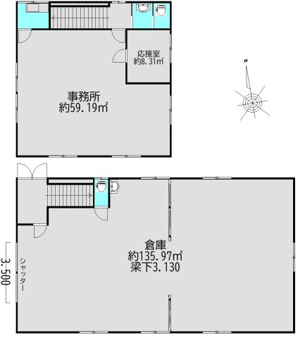【間取り】 | 深川倉庫・事務所