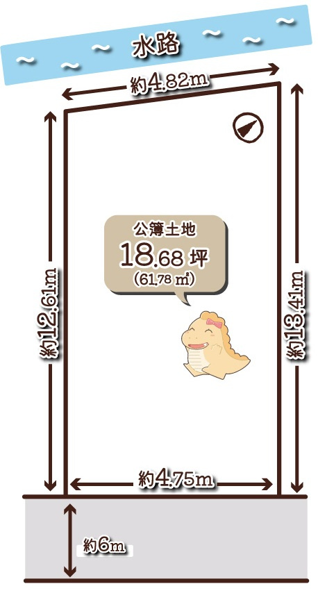 久我森の宮町　建築条件無土地の区画図